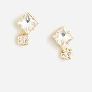 J. Crew Square Sparkle Earrings